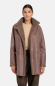 Preview: Madlen: Schlichte wendbare Jacke aus Lammfell in einem leicht oversized Schnitt